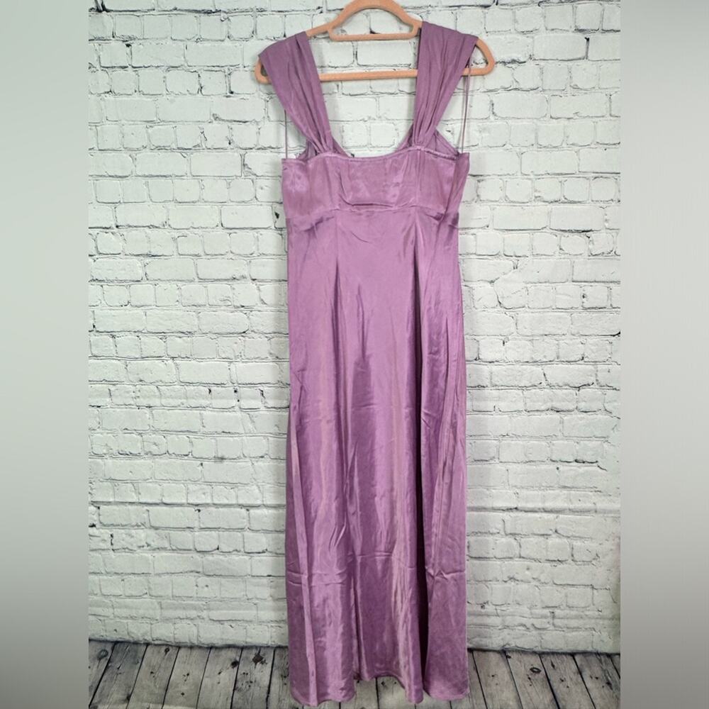 MADEWELL Square Neck Midi Dress Lilac 6 NWT* - Picture 7 of 8
